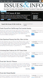 Mobile Screenshot of issuesandinfo.com